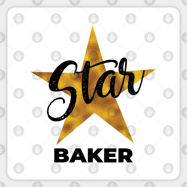 star baker gold Sticker by shimodesign